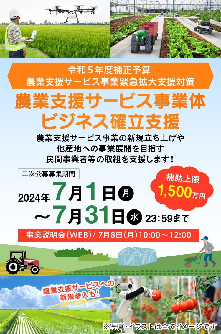 農業支援サービス事業体ビジネス確立支援