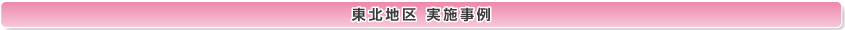 東北地区 実践事例
